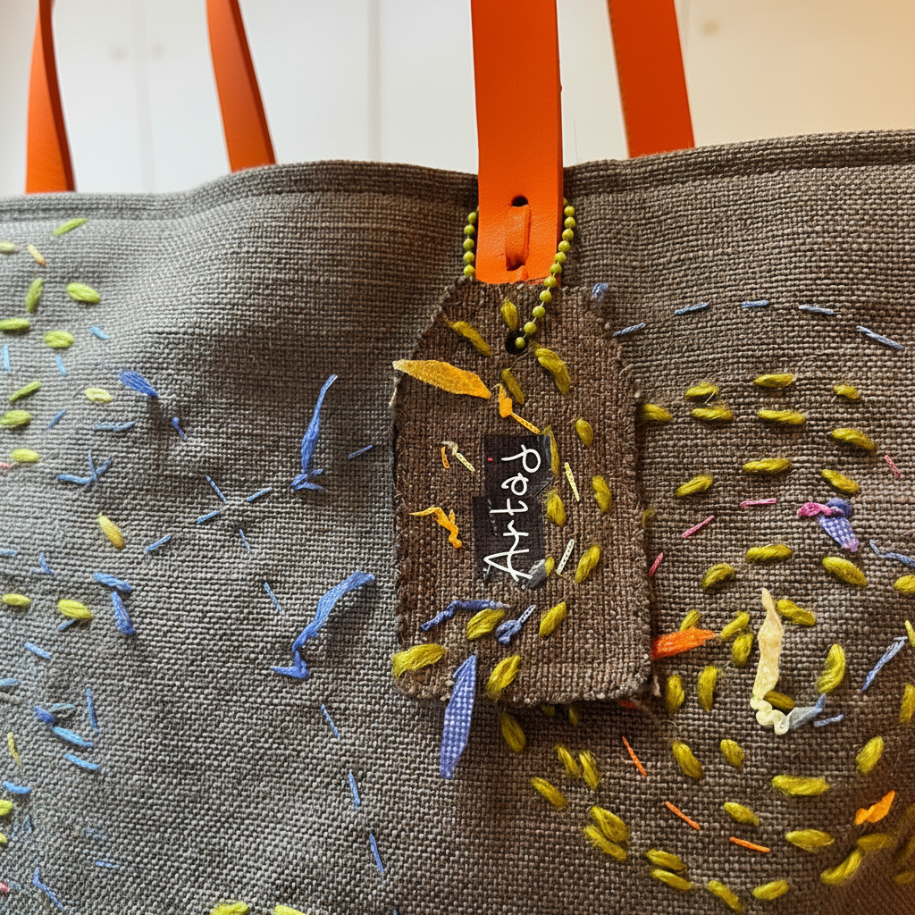 Wildflowers Tote - Dettaglio etichetta